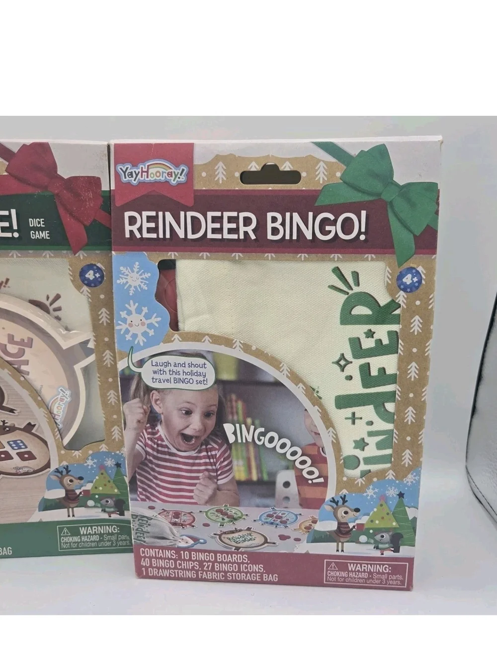 Yay Hooray Reindeer Bingo & Reindeer Dice Game Christmas Childrens